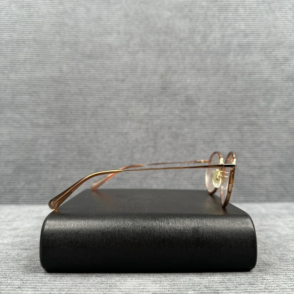 Lafont Issy & La Clic 006 Round Tortoise Gold Eyeglasses Frame Y2k